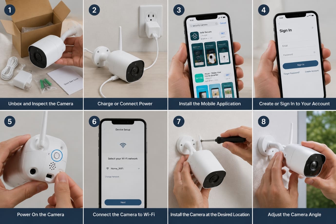 Step-by-Step Wireless Security Camera Set Up Step-by-Step Wireless Security Camera Set Up